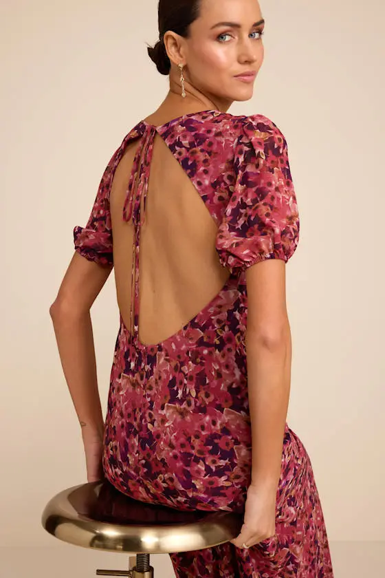 Gianni Black Backless Maxi Dress