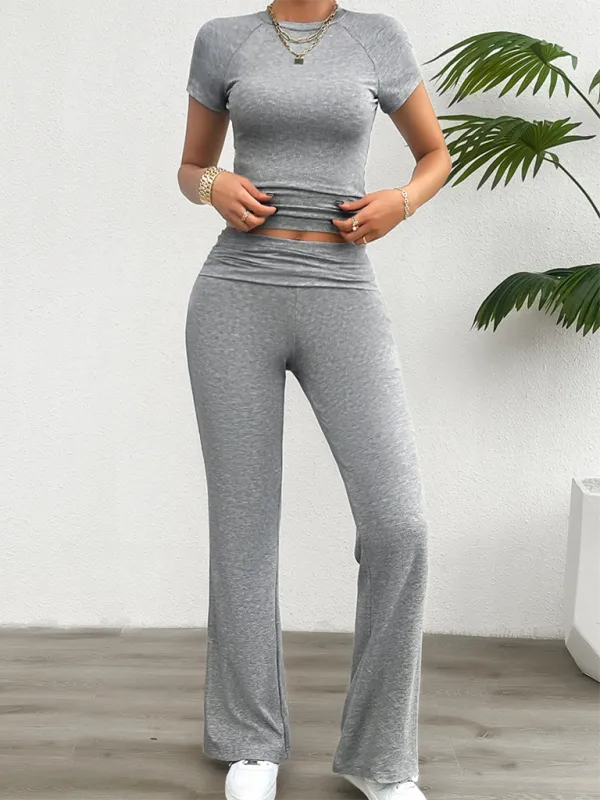 Clean Slim Fit Short Sleeve Long Shorts