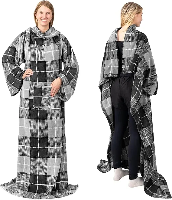 Wearable Blanket with Sleeves – Cozy Warmth You Can Wear  Snuggle. Relax. Stay Warm.