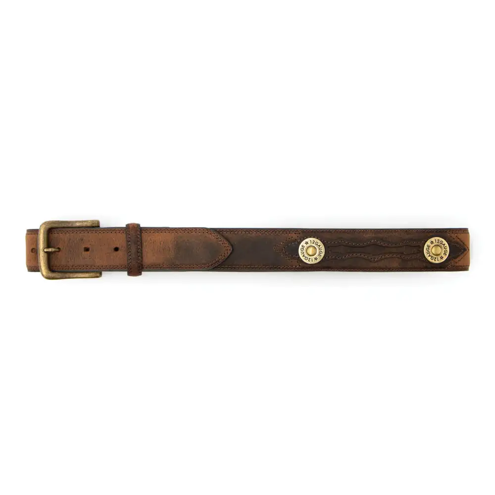 Concho Overlay Leather Western Belt