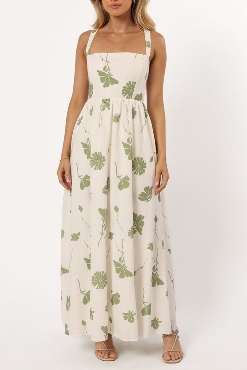 SWEET PRINT STRAP DRESS