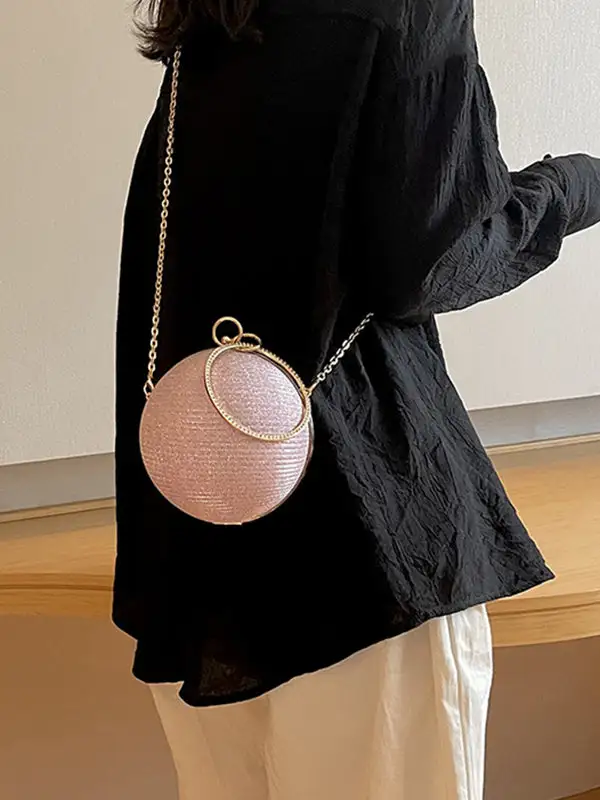 Classic Compact Geometric Crossbody Bag