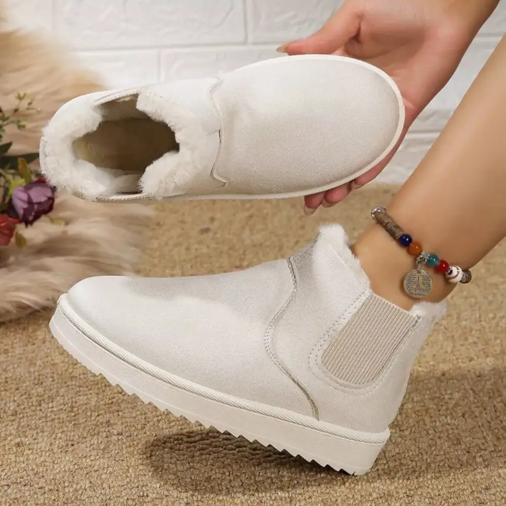 Soft Round Toe Platform Boots