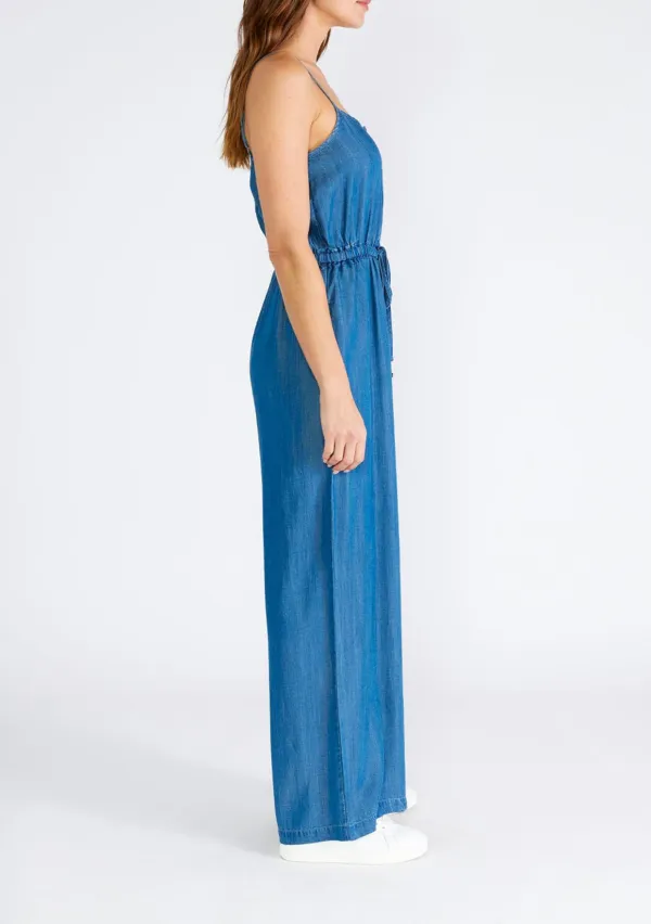 Drawstring Spaghetti Strap Jumpsuit