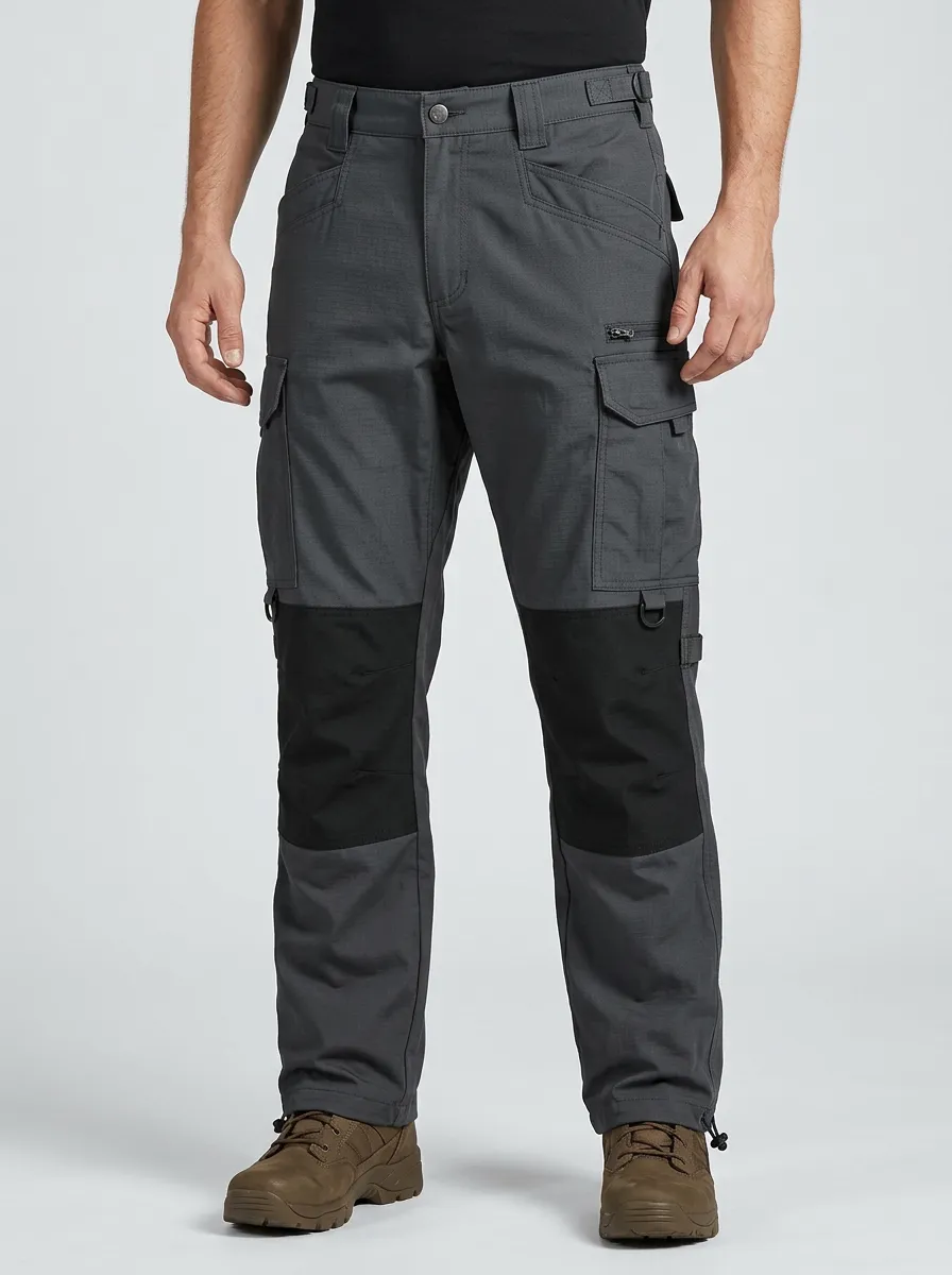 Men's Tactical Outdoor Multi-Pocket Reinforced Knee Cargo Pants