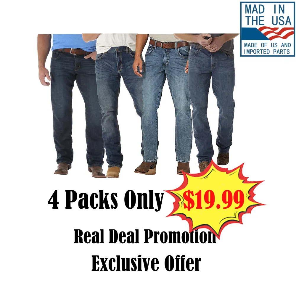 👖  Men’s Retro Limited Edition Relaxed Fit Boot Cut Jean  Classic Western. Modern Comfort. Built for Every Ride. 🔥 Limited Edition — Available While Supplies Last!