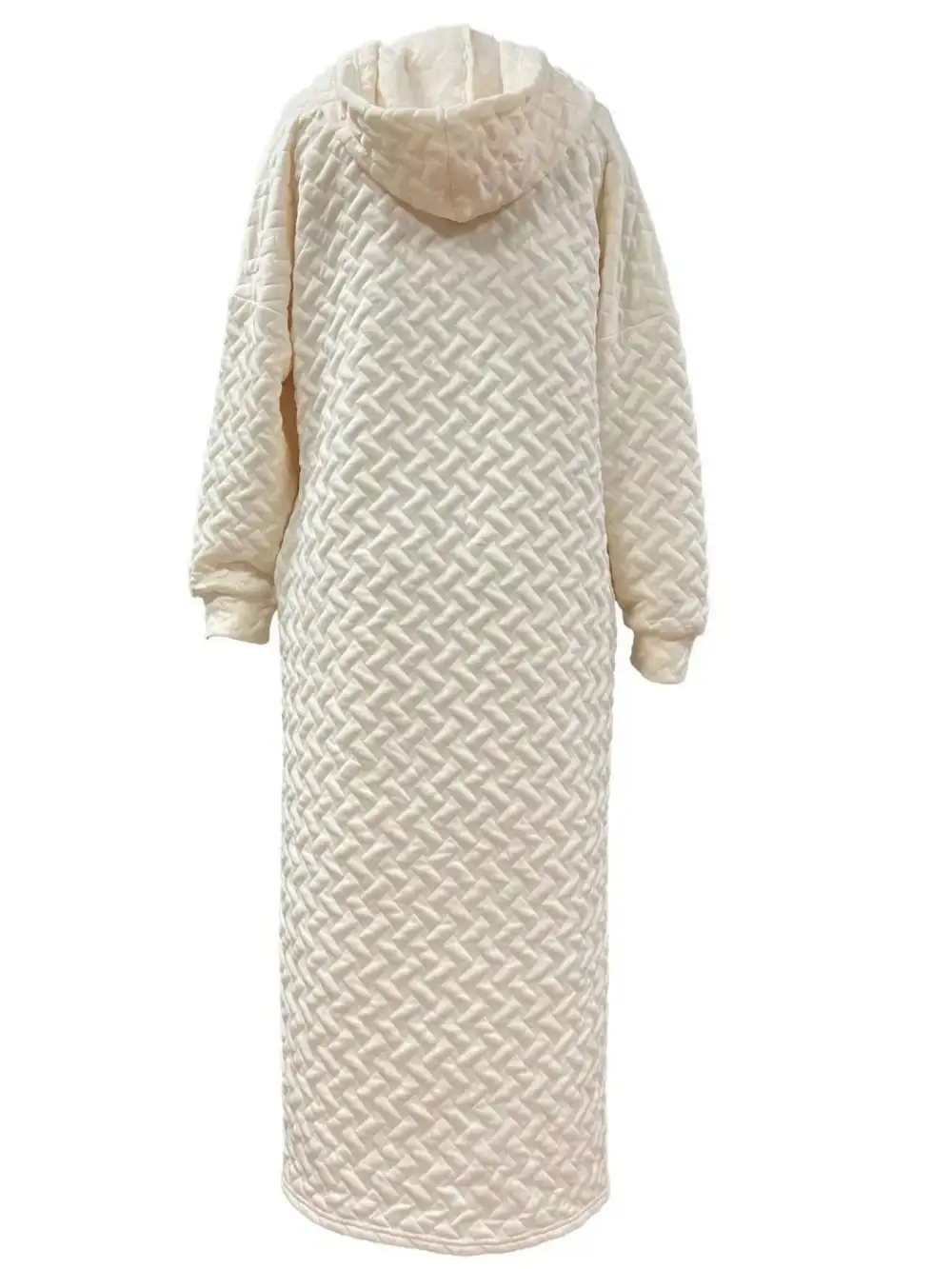 Knit Slit Hooded Sweater Dress