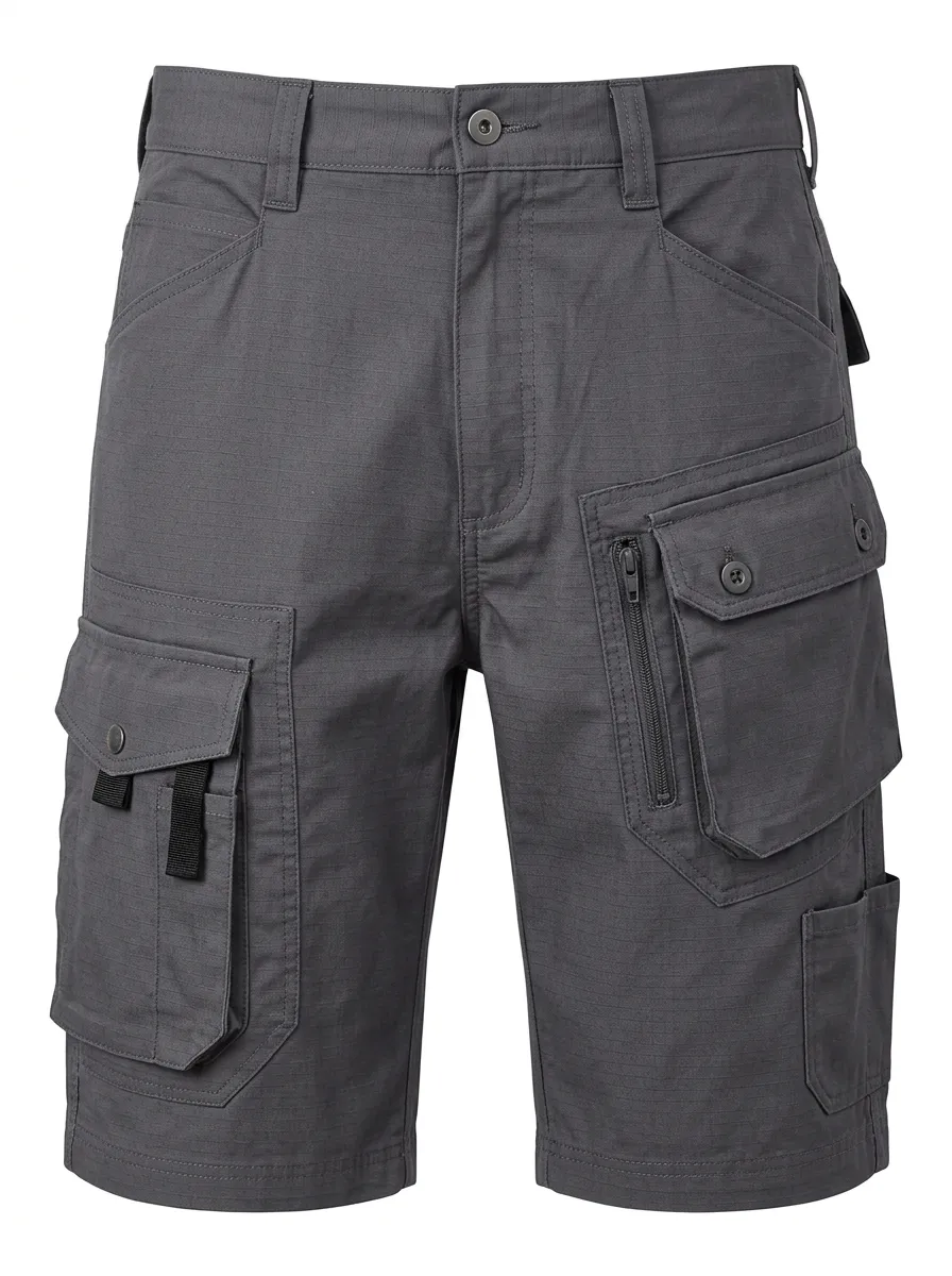 Men's Tactical Workwear Multi-Pocket Ripstop Cargo Shorts