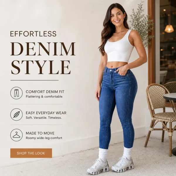Women's High-Waist Stretch Skinny Jeans