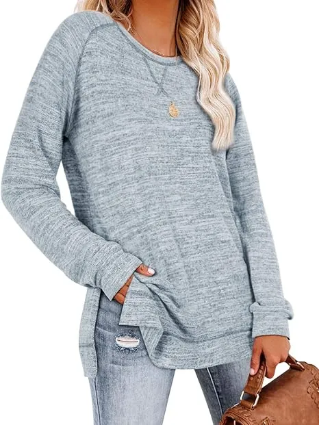 Tunic Tops for Women 2025 Long Sleeve Shirts for Leggings Loose Fit Sweaters