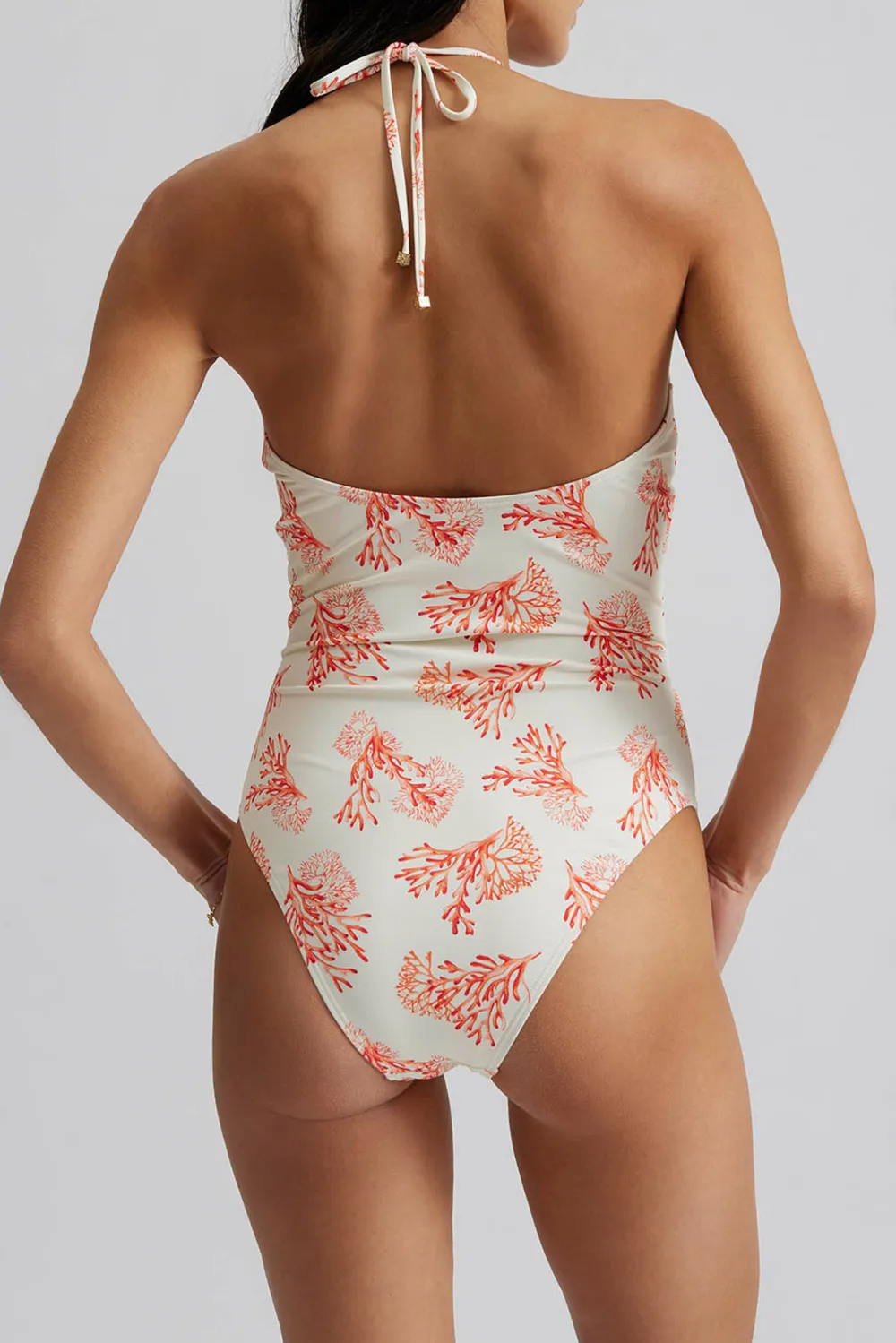 Ruched Halterneck Swimsuit