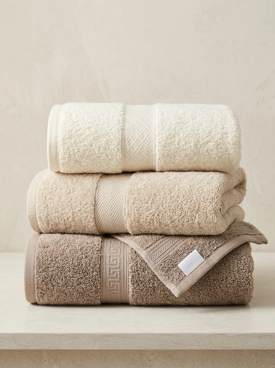 Clean-Look Three-Piece Towel Set