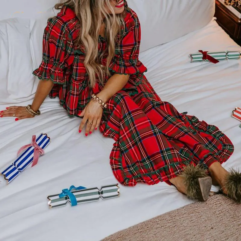 Women Pajama Set,Short Sleeve Square Neck T-shirt with Pants Sleepwear Loungewear