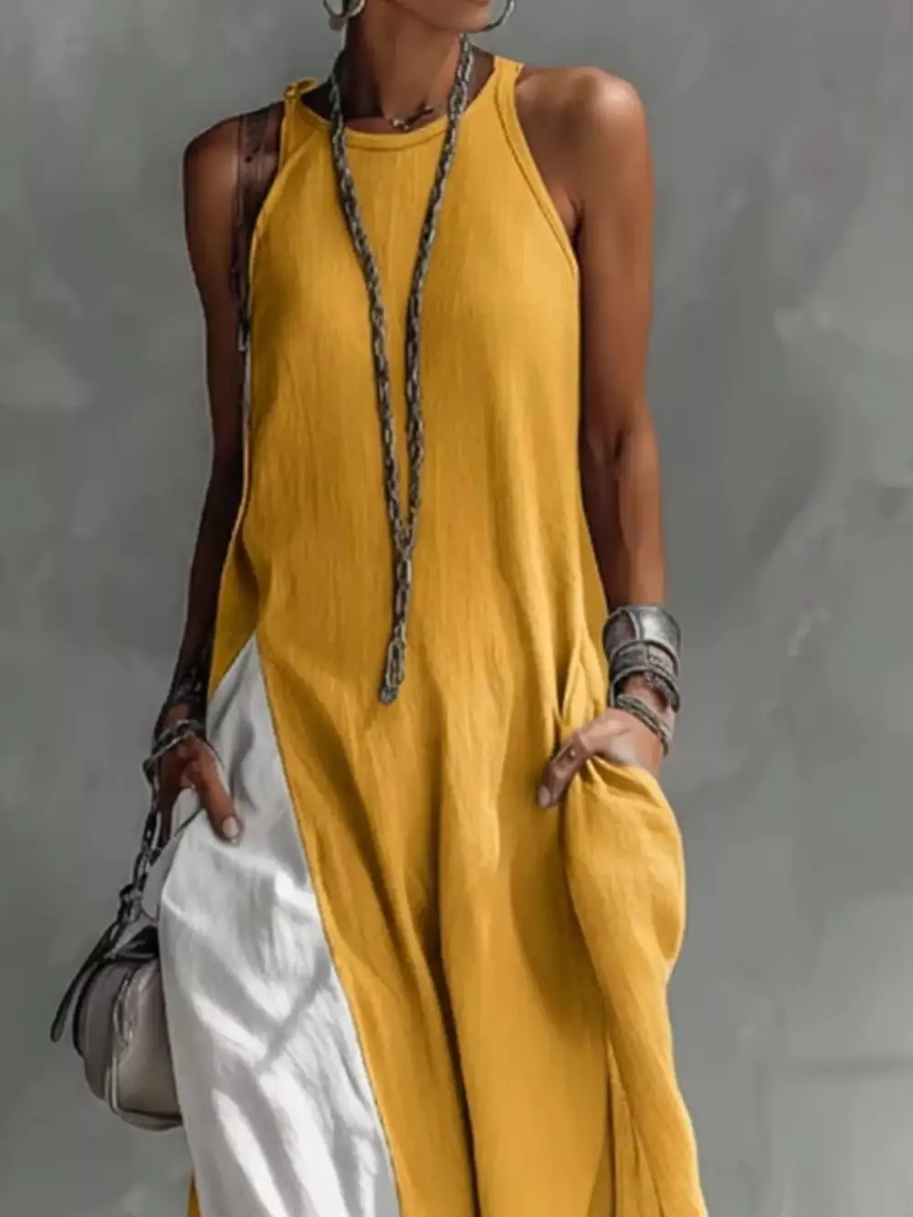 Comfort Fit Sleeveless Maxi Dress