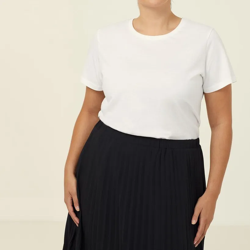 Women's Cotton Jersey Short Sleeve Crew Neck Tee