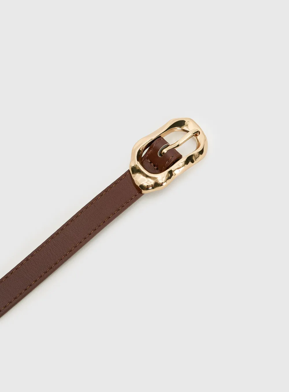 Irregular Metal Buckle Belt