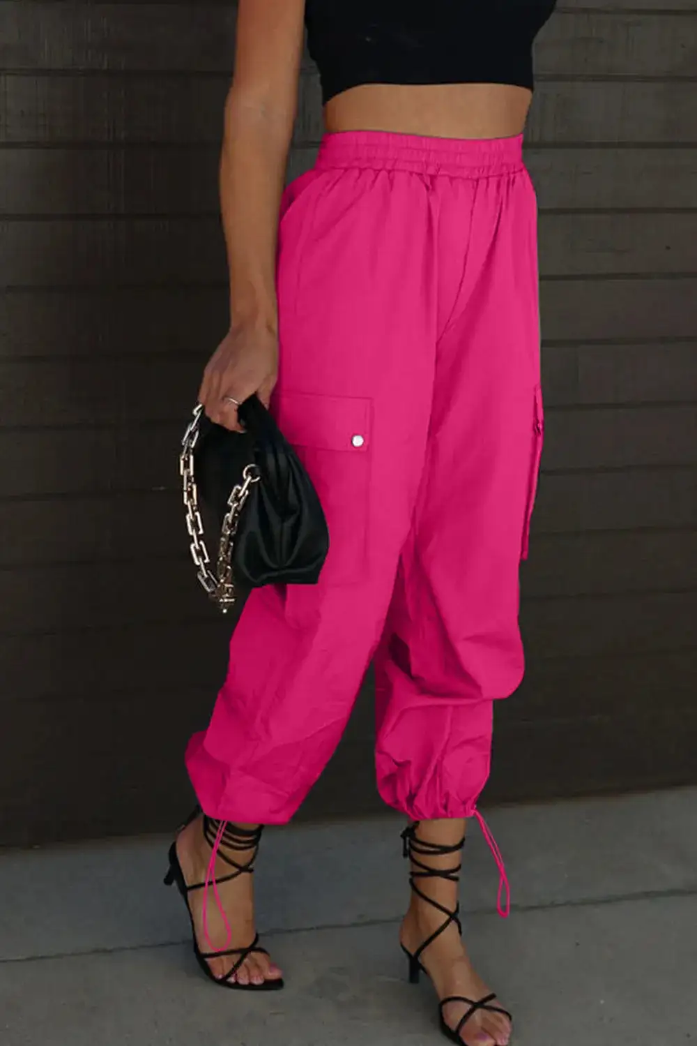 Easy High Waist Drawstring Pants
