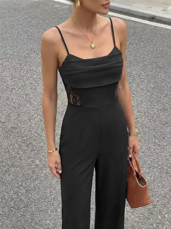 Everyday Lace Wide Leg Jumpsuit