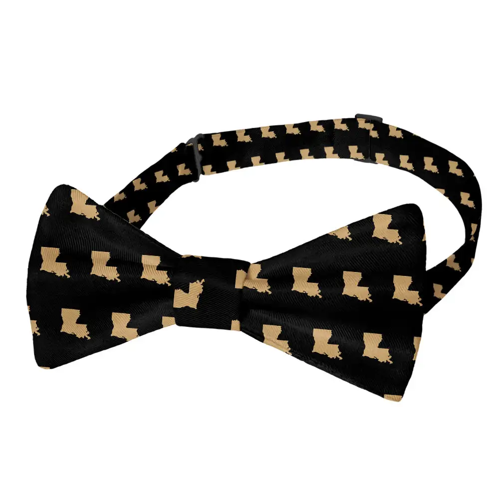 Tasteful Outline Motif Bow Tie