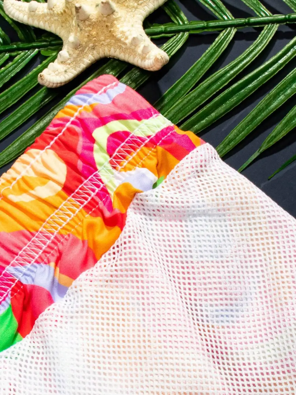 Men's Drawstring Stylish Allover Print Swim Trunks