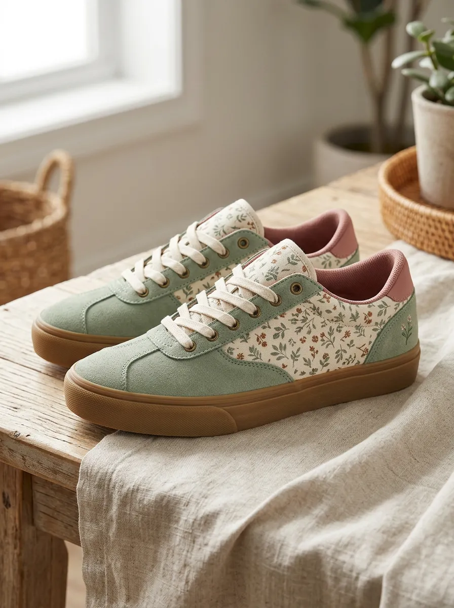 Women's Floral Botanical Fresh Skate Shoes