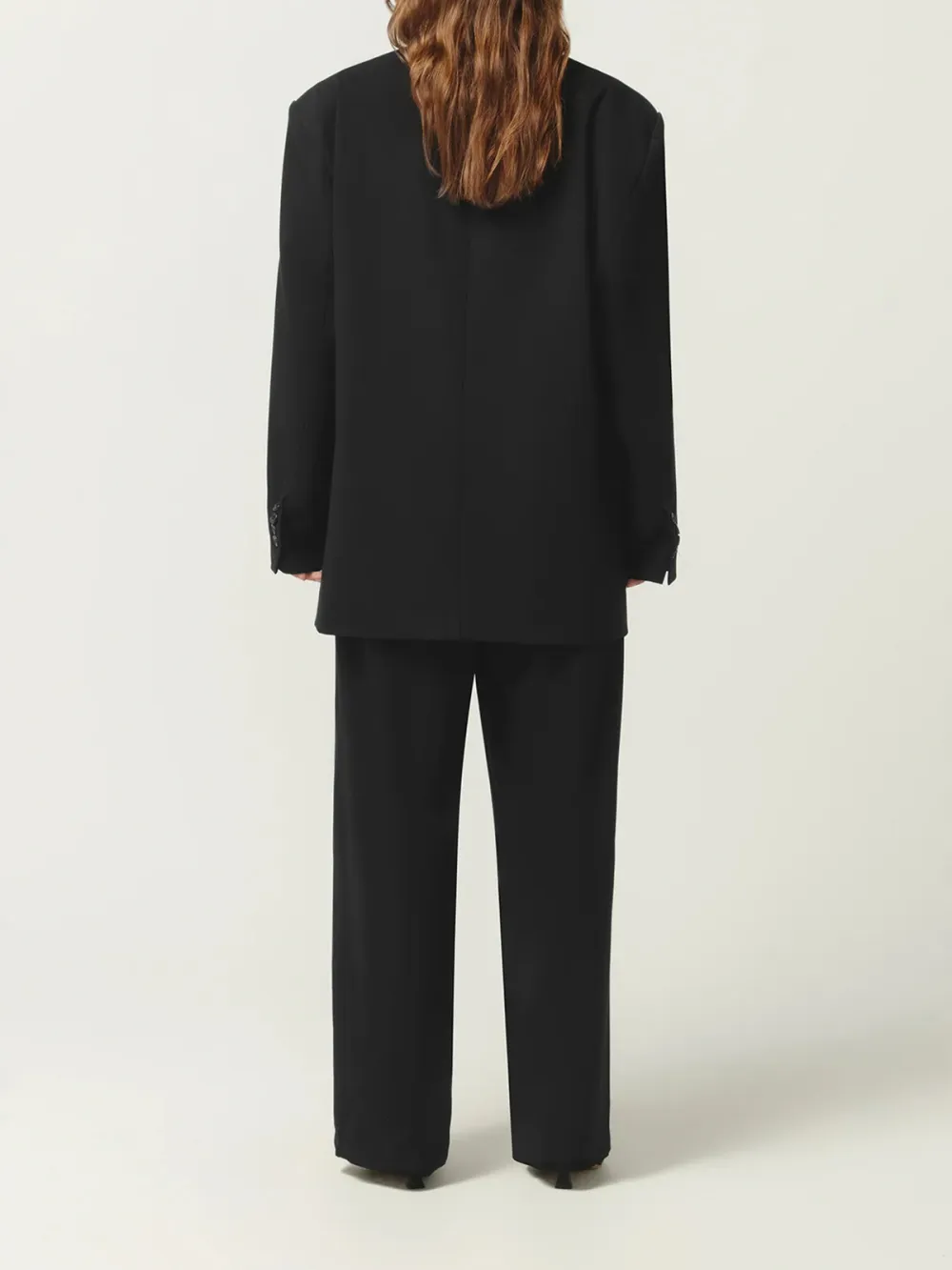 Oversized Slhouette  Boyfriend Style Blazer Black