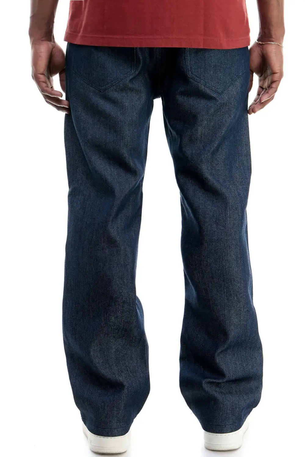Men's Urban Raw Hem Stretch Relaxed Jeans