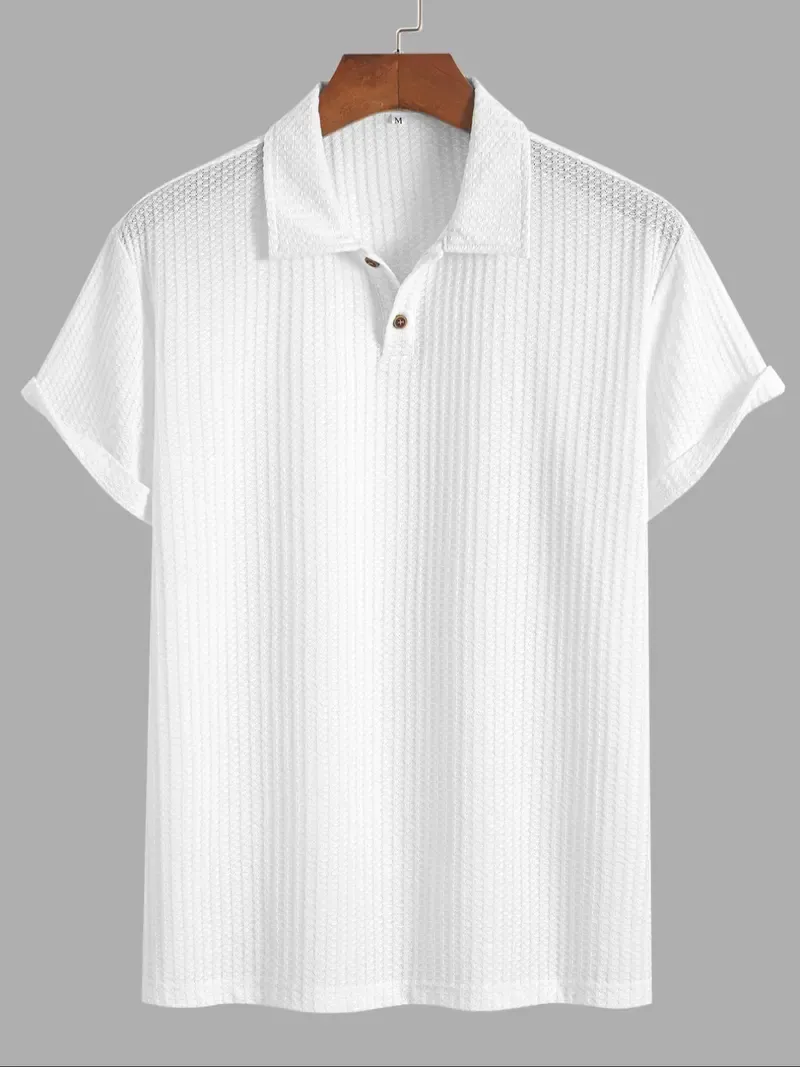 Men's Knitted Polo Shirt
