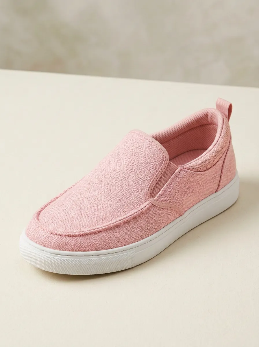 Casual Textured Unisex Elastic Canvas Shoes