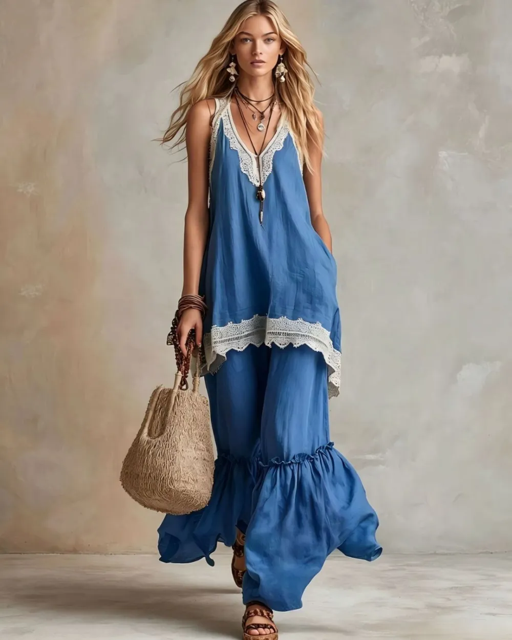 Ruffle Hem Coordinated Set