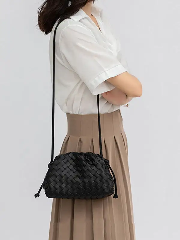 Woven Vintage Crossbody Bag
