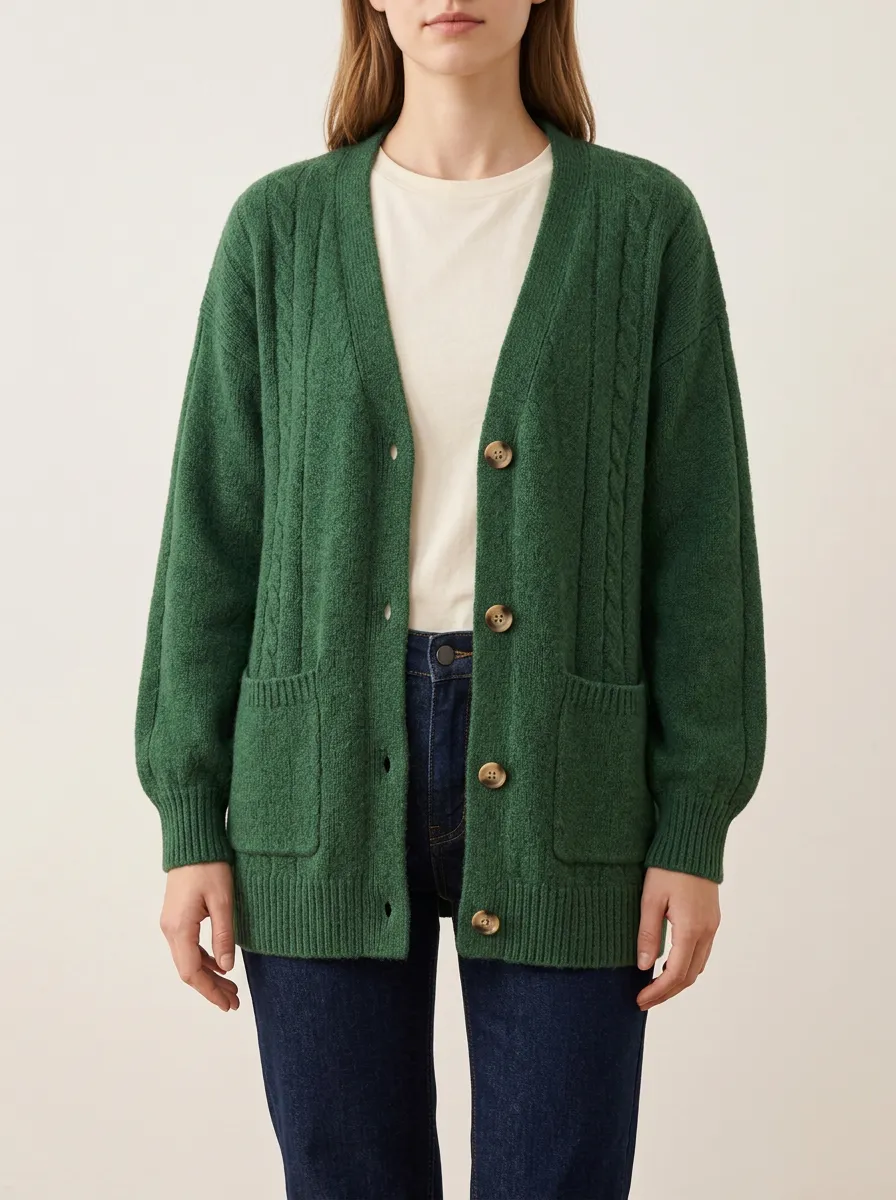 Ribbed Easy Wear Cardigan