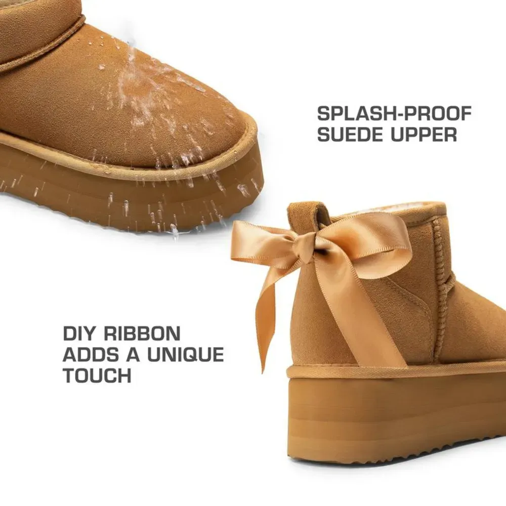 🔥 Winter Essential – 50% OFF! | Women’s Classic Suede Snow Boots with Memory Foam & Anti-Slip Sole