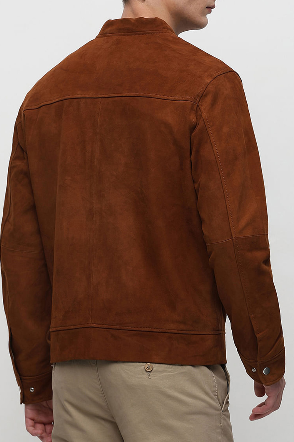 Green Suede Bomber Jacket