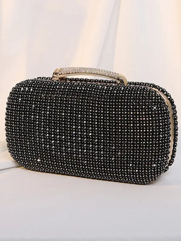 Crystal Chain Rhinestone Clutch Bag