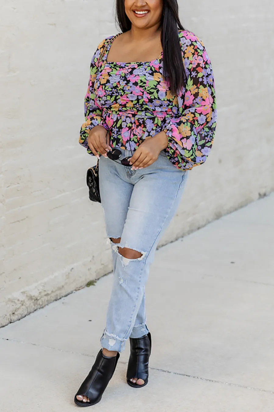 Stylish Bootcut Light Wash High Waisted Jeans