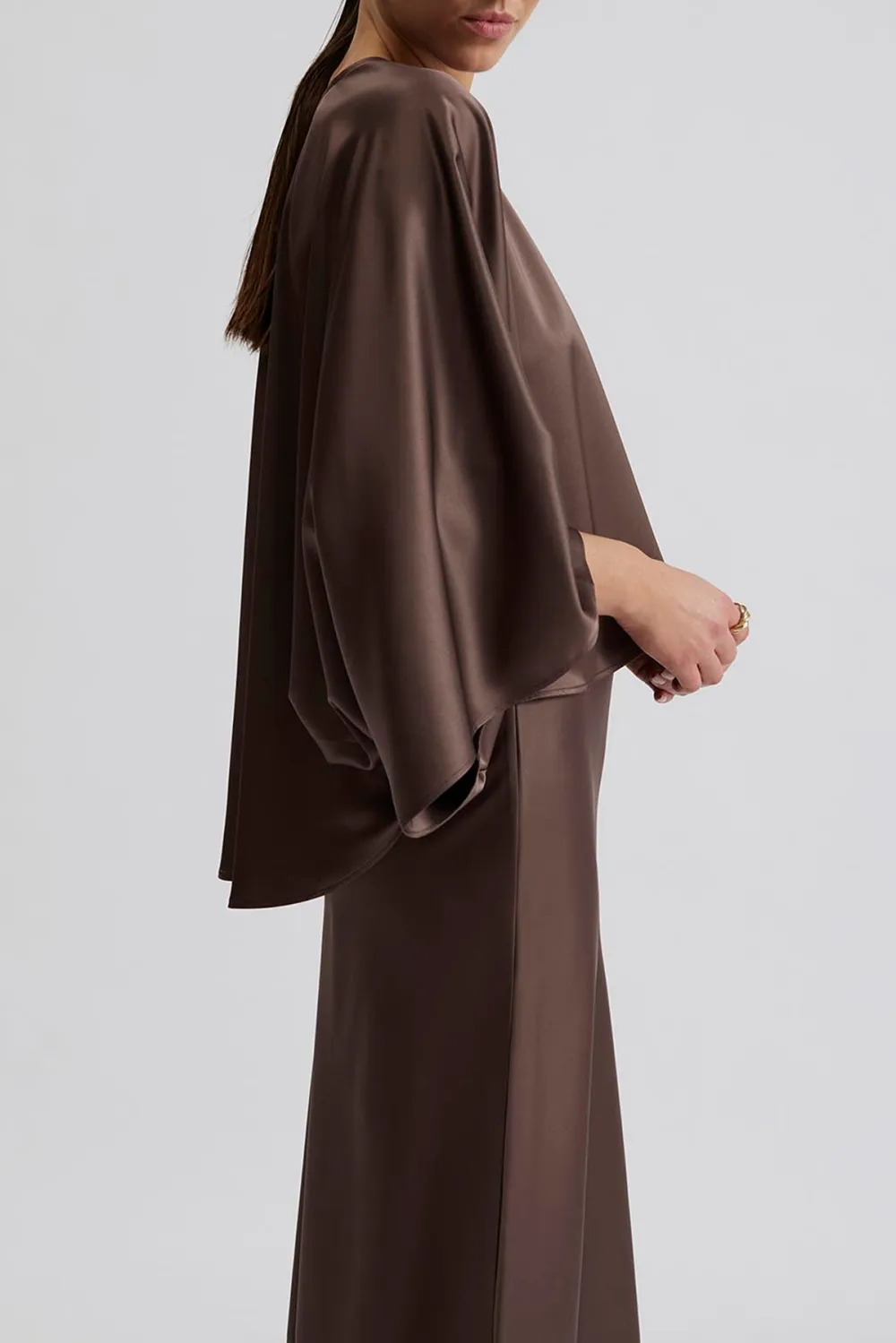 Loose Fit Cape Style Blouse