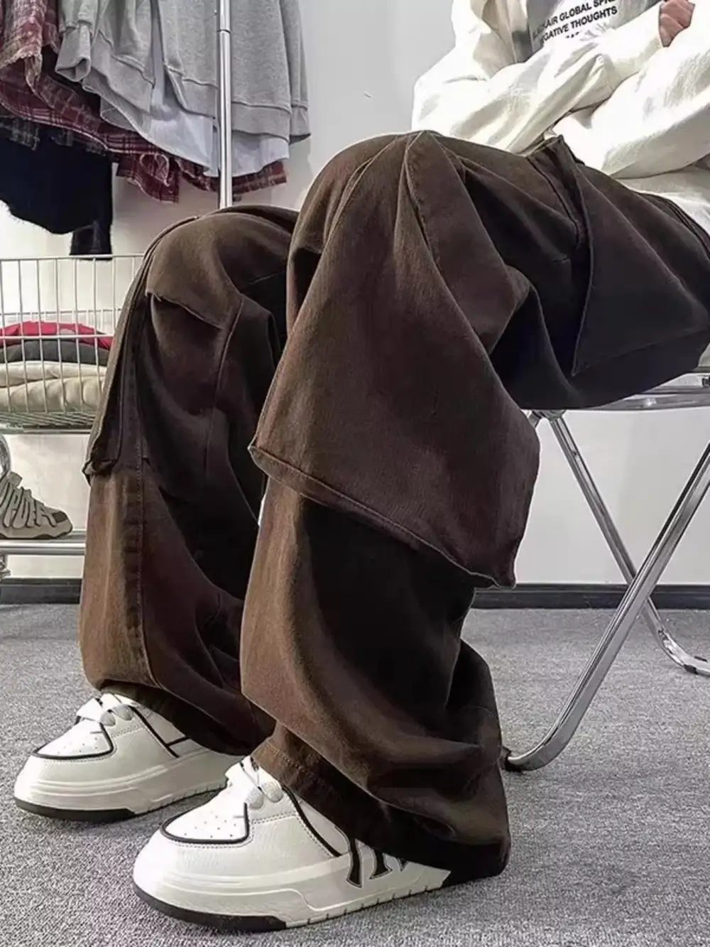 Men's Loose Fit Multi Pocket Cargo Pants