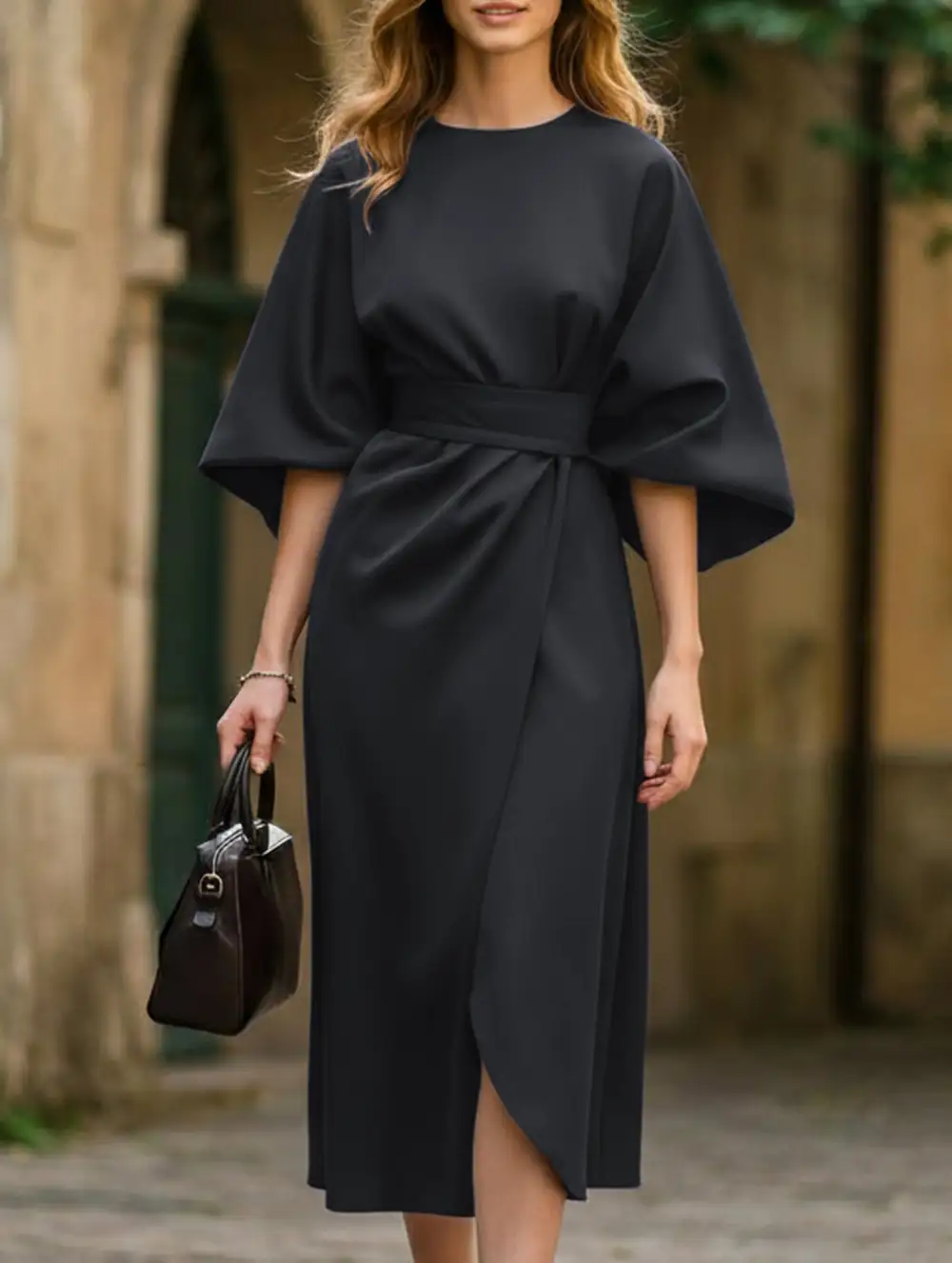 Clean Line Waist Dress