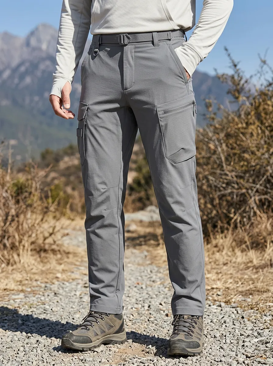 Men's Outdoor Hiking Tactical Multi-Pocket Cargo Pants