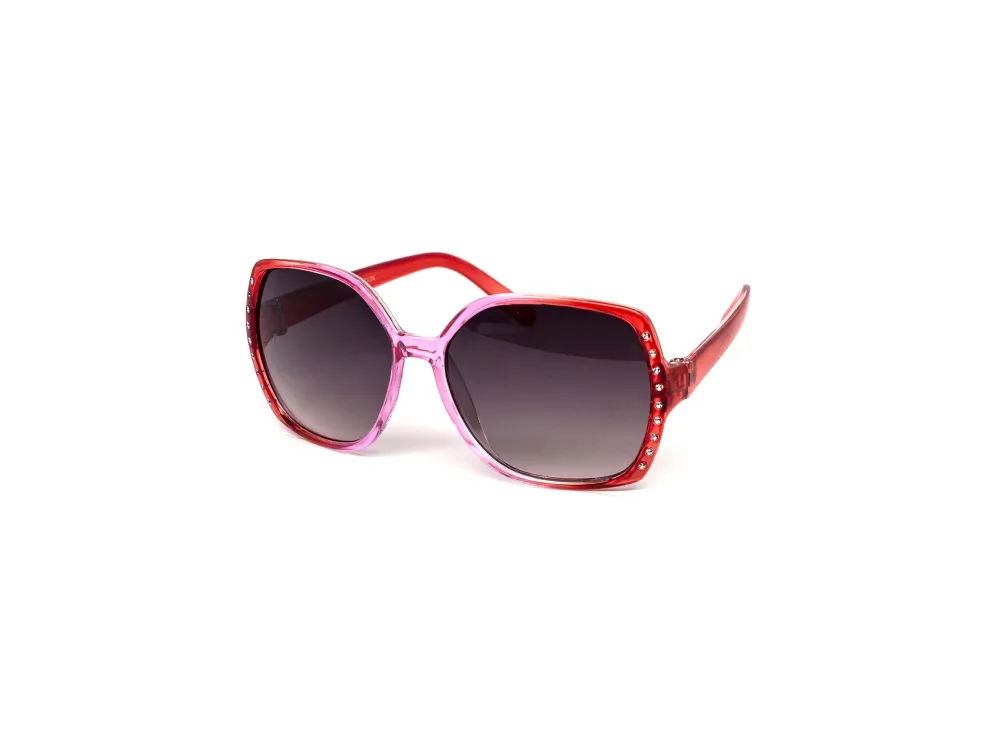 12-Pack Kids Retro Square Gradient Sunglasses