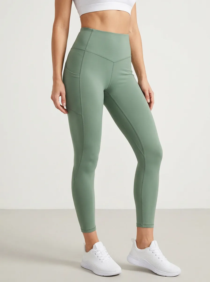 Pocket Detail High Rise Sculpting Leggings