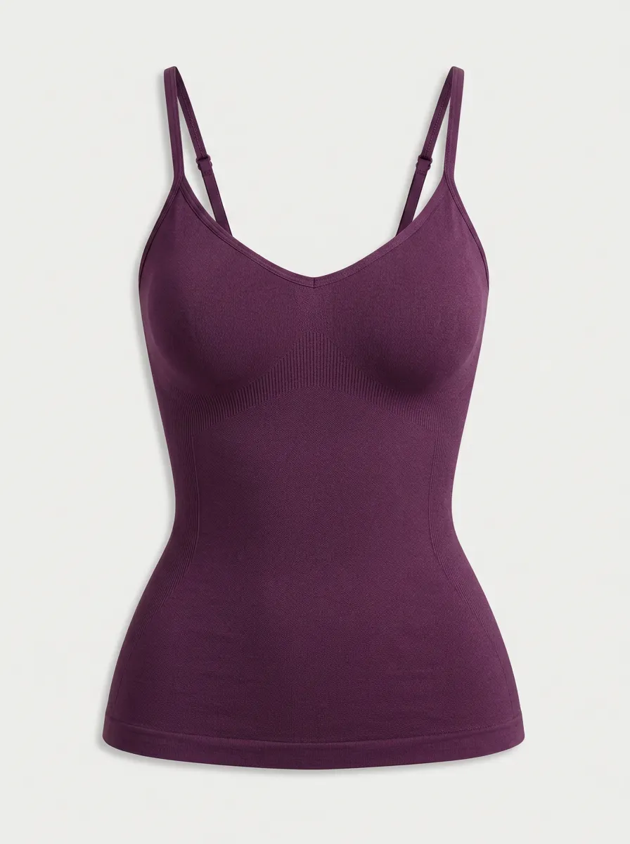 Women's Fitness Workout Purple Seamless Camisole Top