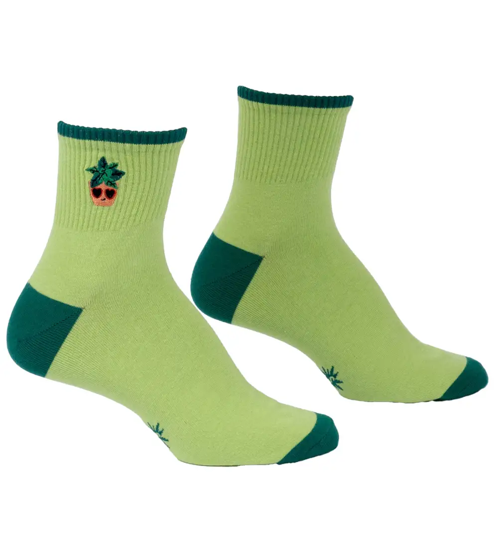 Botanical Quarter-Crew Socks