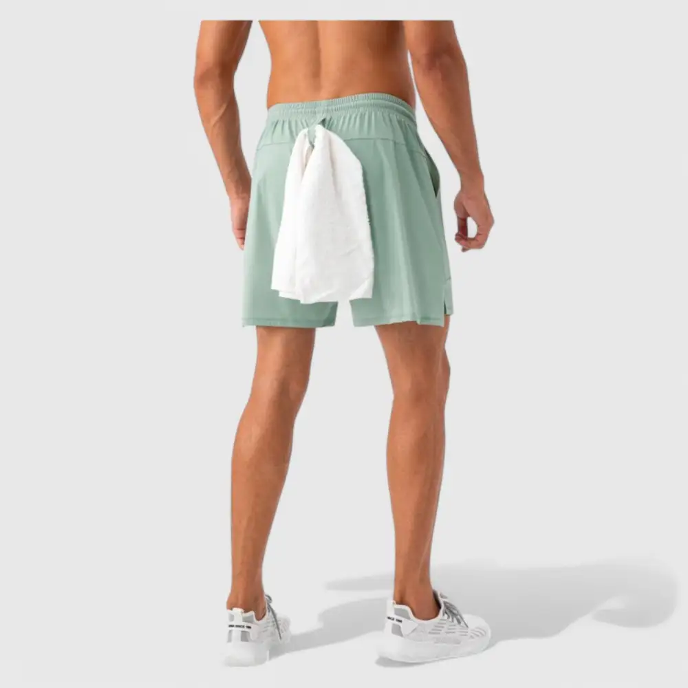 Drawstring Elastic-Waist Quick-Dry Lightweight Men's Athletic Shorts