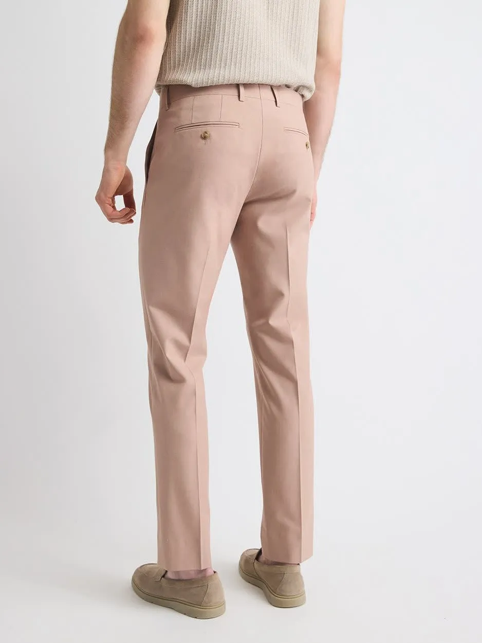 Slim-Fit Blush Pink Slim-Fit Suit Pant