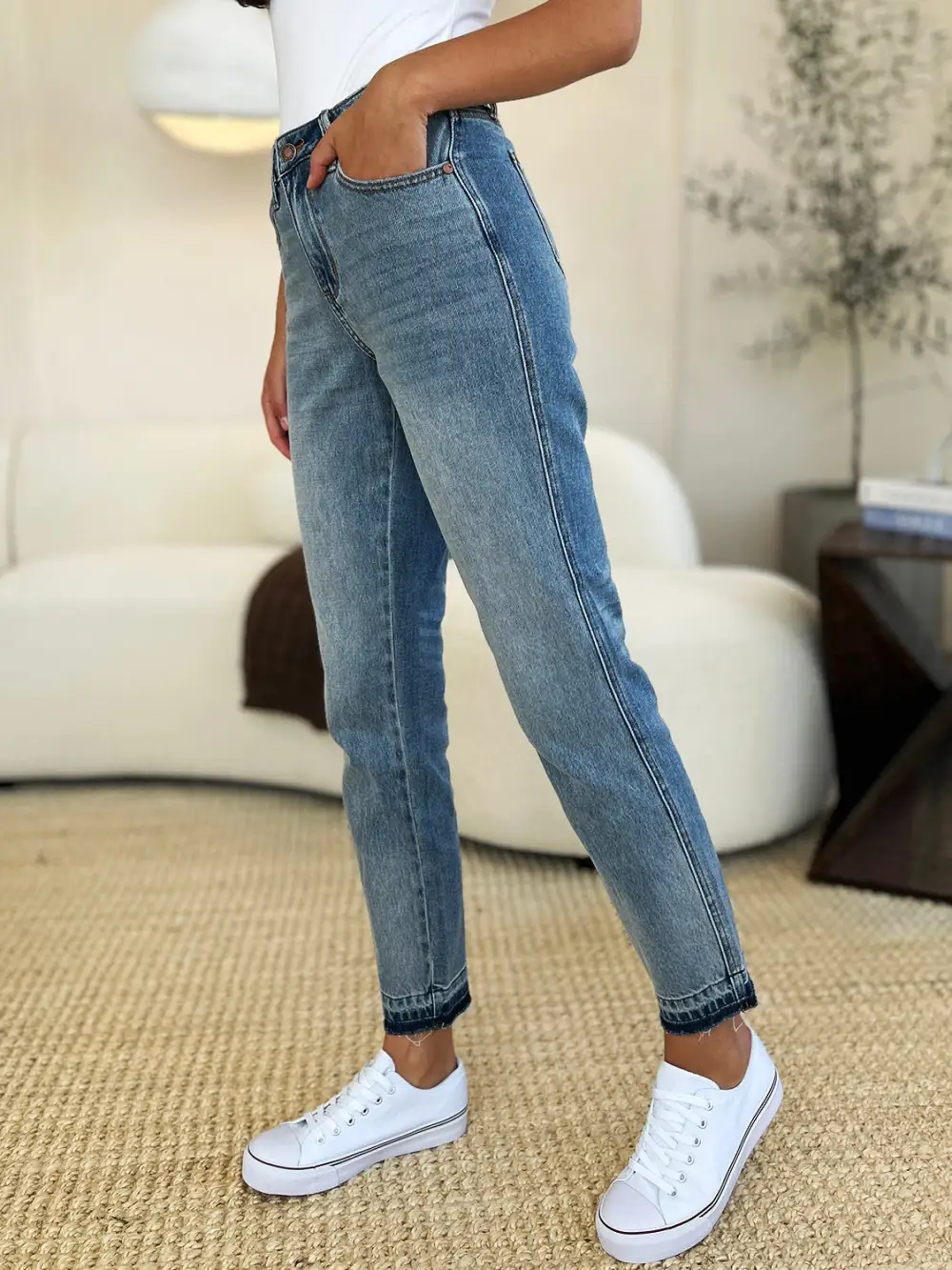 Classic Mid Rise Denim Jeans