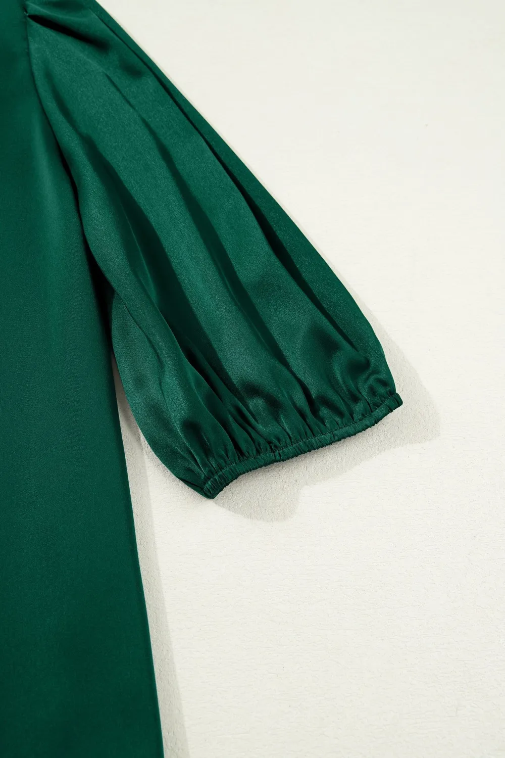 Frilled Bow Detail V-Neck Blouse
