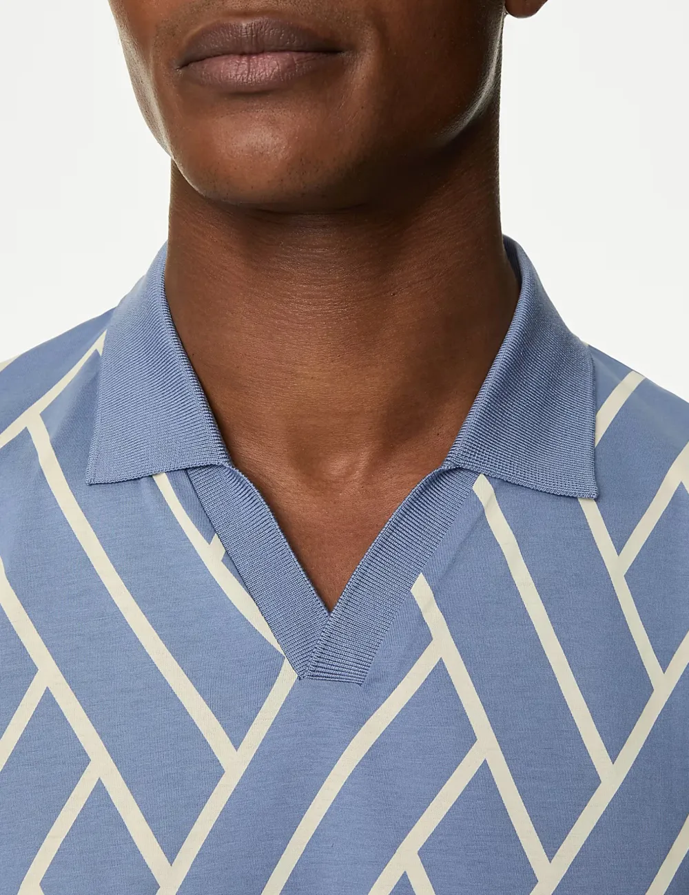 Cotton Graphic Print Polo Shirt