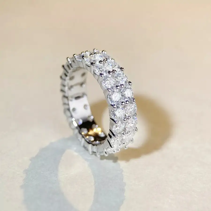 Timeless Sterling Silver Moissanite Ring